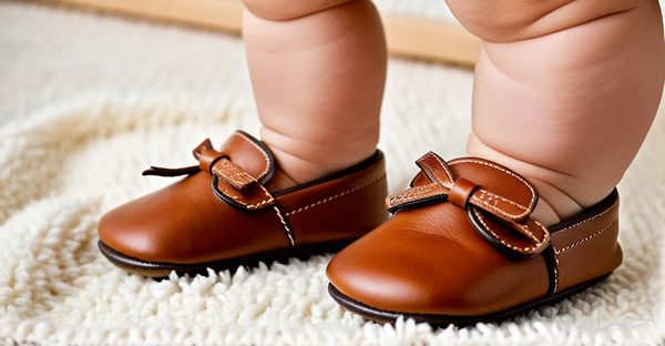 Chaussons en cuir souple : confort et style pour bébé